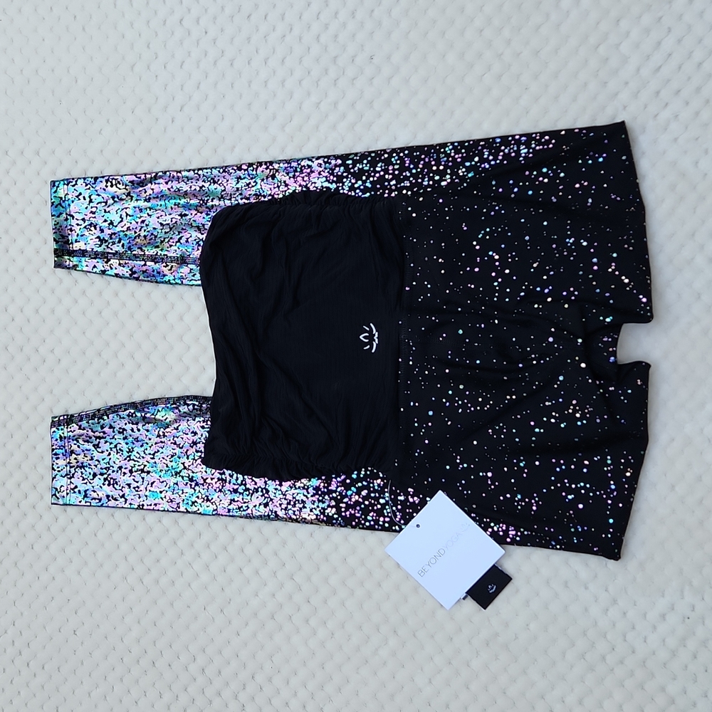 **HP**Nwt Beyond Yoga Beyond the Bump Alloy Ombre Leggings - Picture 5 of 12